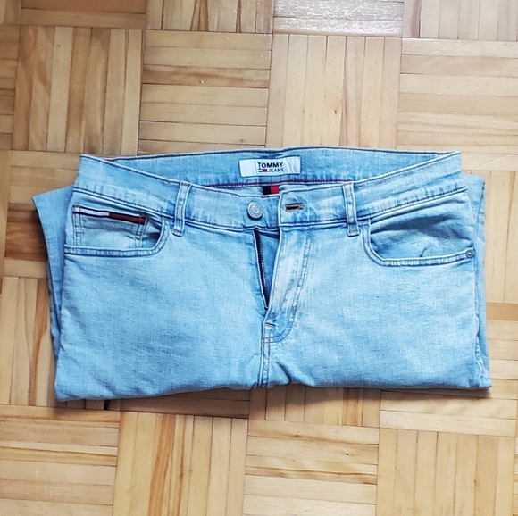 Slim Tommy Hilfiger light wash jeans 31/32 - Picture 3 of 4